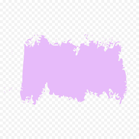 Purple vector brush stroke. Isolated on transparent background. Grunge texture.のイラスト素材