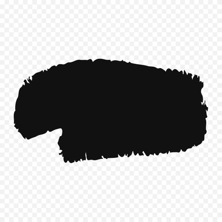 Grunge Brush Stroke. Distressed Vector Illustration. Black on White Background. EPS10のイラスト素材