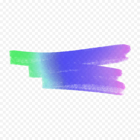 Abstract vector watercolor brush strokes. Hand-drawn illustration. Isolated on a transparent background.のイラスト素材