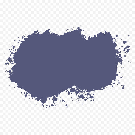 Blue grunge brush stroke on transparent background. Vector illustration for your designのイラスト素材