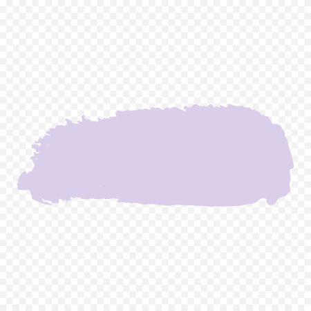 Purple grunge brush stroke isolated on transparent background. Vector illustration.のイラスト素材