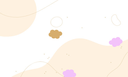 Abstract background with clouds and pastel colors. Vector Illustration.
