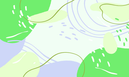 Abstract background with hand drawn organic shapes and lines. Vector illustration.