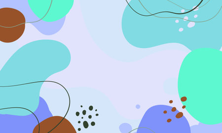Abstract background with organic shapes, spots and lines. Vector illustration.