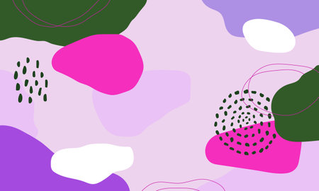 Abstract background with spots and splashes. Hand drawn vector illustration.