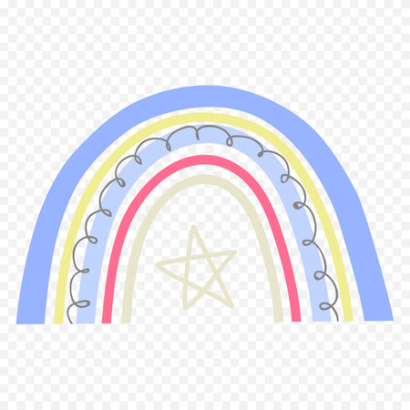Rainbow icon. Flat illustration of rainbow vector icon for web designのイラスト素材