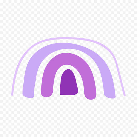 Rainbow icon. Flat illustration of rainbow vector icon for web designのイラスト素材