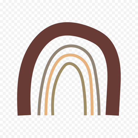 Rainbow icon. Flat illustration of rainbow vector icon for webのイラスト素材