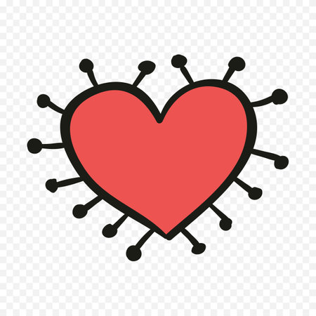 Heart icon vector illustration. Love symbol. Valentine's day sign.のイラスト素材