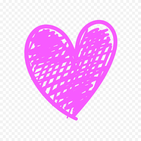 Heart icon. Love symbol. Valentine's day. Vector illustration.のイラスト素材