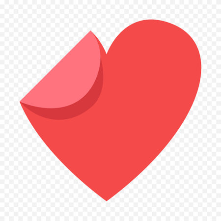 Heart pulse icon vector illustration. Flat design style. Red color.のイラスト素材