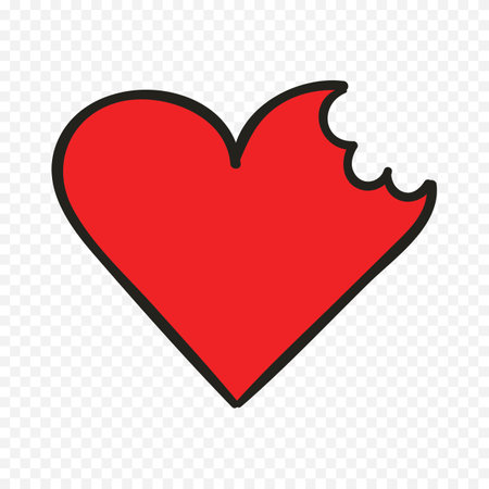 Heart icon. Love symbol. Valentine's day sign. Vector illustrationのイラスト素材