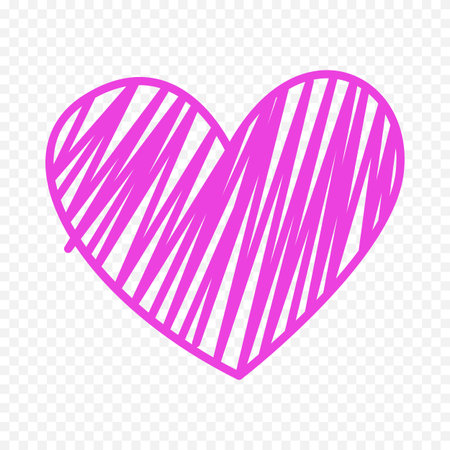 Heart icon. Love symbol. Valentine's day card. Vector illustrationのイラスト素材