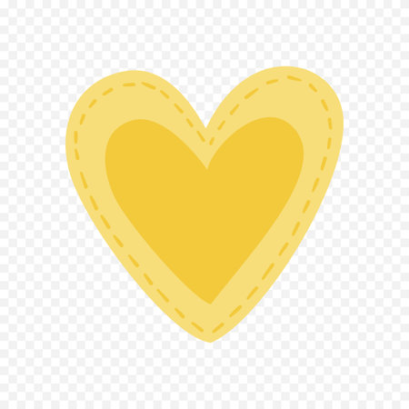 Heart icon. Flat illustration of heart vector icon for web isolated on transparent backgroundのイラスト素材