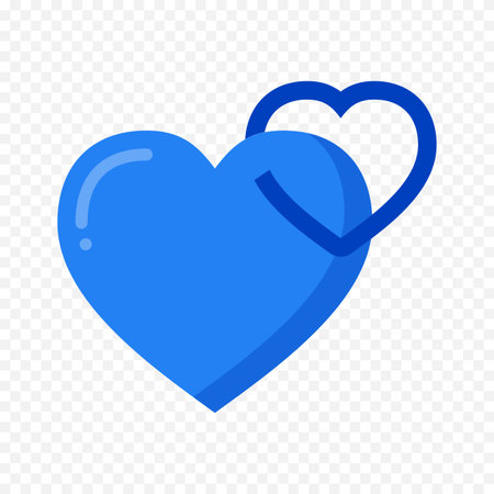 Heart icon. Love symbol. Flat illustration of heart icon for web designのイラスト素材