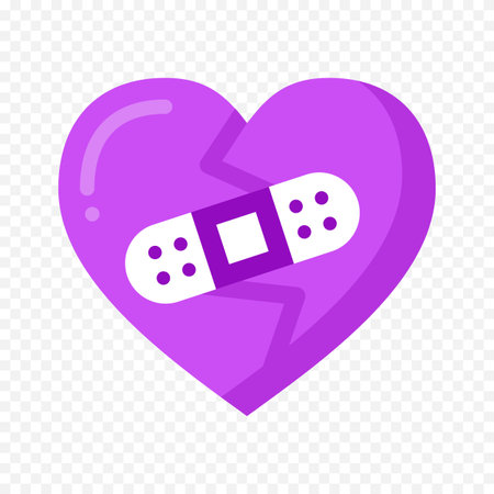 Bandage icon in flat style. Medical patch vector illustration on transparent background. Bandage business concept.のイラスト素材