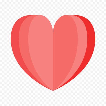 Heart icon. Love symbol. Flat illustration of heart icon for web designのイラスト素材