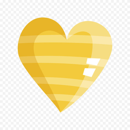 Heart icon. Flat illustration of heart vector icon for web isolated on transparent backgroundのイラスト素材
