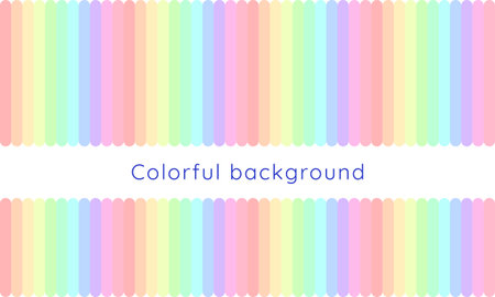 Colorful background with stripes in pastel colors. Vector illustration.のイラスト素材