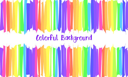 Colorful rainbow stripes background. Vector illustration for your graphic design.のイラスト素材