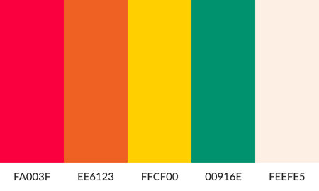 Flag of the Republic of Guinea in official colors and Proportion Correctlyのイラスト素材