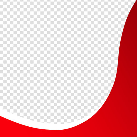 Red wavy background. Template for your design. Vector illustration.のイラスト素材