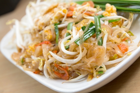 Pad thai, Stir fry noodles with shrimpの写真素材
