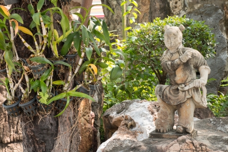 japanese statues Child, Thailandの写真素材