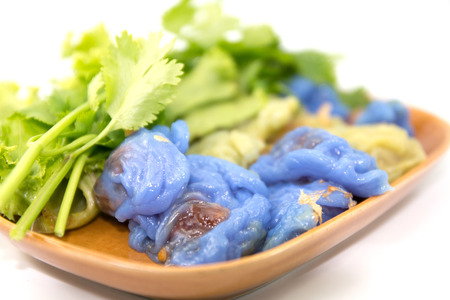 steamed rice-skin dumplings close-upの写真素材
