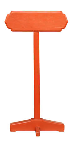 road sign isolated on a white backgroundの写真素材