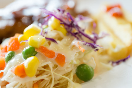 salad with vegetablesの写真素材