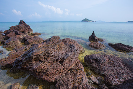 view of a beach at rockyの写真素材