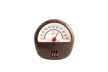 Hygrometer isolated white 