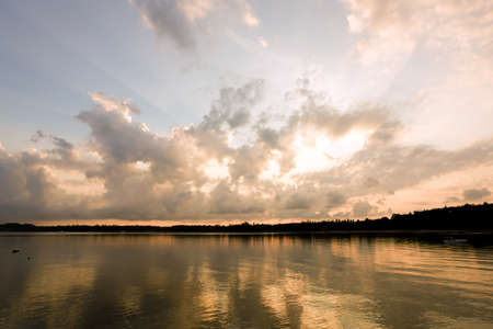 sunrise in the sea
