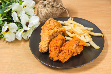 Fried Chicken for Asian food imageの写真素材