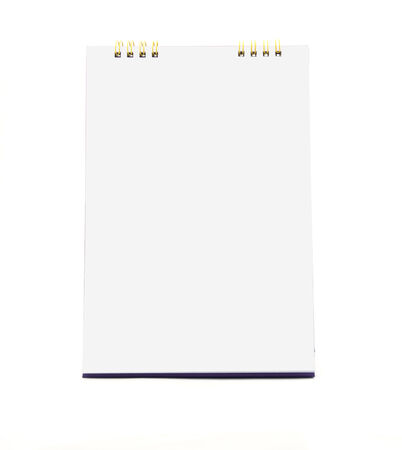 Desk Calendar isolated on whiteの写真素材
