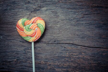 heart-lollipop, concept love, valentineの写真素材