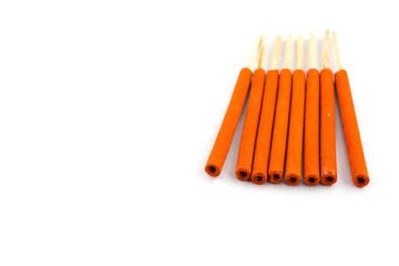 close-ups of incense sticksの写真素材