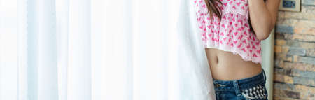 Woman in fashion dress conceptの写真素材