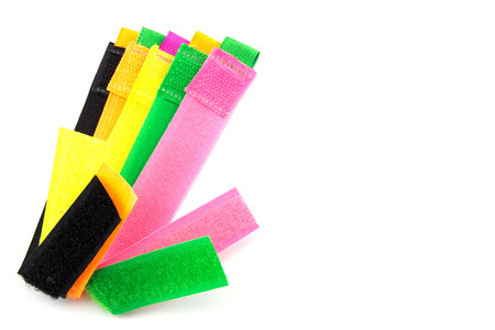 Straps for easy wiring. And can be reused many times.の写真素材