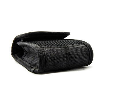 Small photo camera in a caseの写真素材