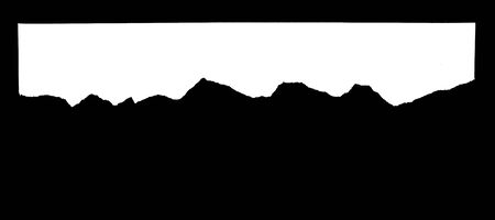 white paper tears, isolated on blackの写真素材