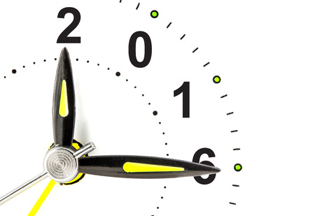 clock with 2016, concept Happy New Year