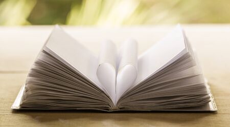 Heart book page - vintage effect style pictures
