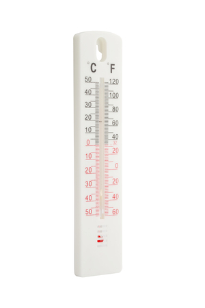 thermometer isolated on white background, clipping part