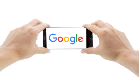 Google search app on the mobile. Google Web Search is the most-used search engine, handling more...
