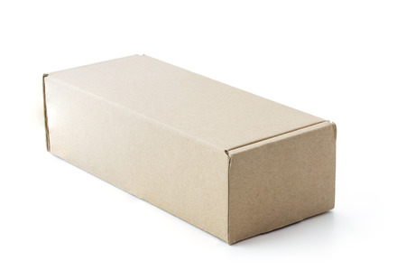 Cardboard Box isolated on a white background
