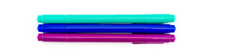 Colorful markers pens isolated