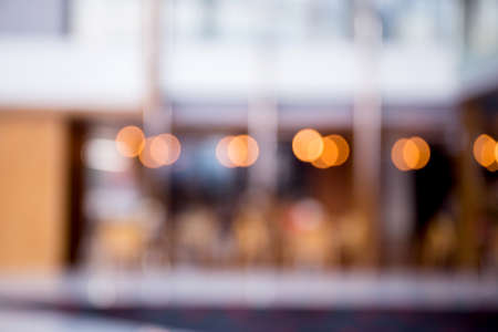 Abstract blur beautiful restaurant interior for backgroundの写真素材