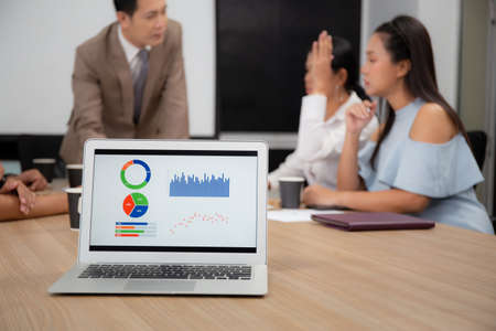 Young businessman or manager meeting with employee in conference room at the office, executive...